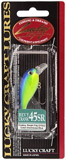 Воблер Lucky Craft Bevy Crank 45SR 263 Chartreuse Blue - фото 1