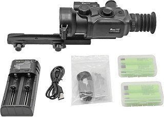 Тепловизионный прицел лазерный дальномер RikaNV Lesnik 350L 1200м 384x288 50мм х - фото 7