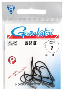 Крючок Gamakatsu LS-5413F black №2 - фото 1