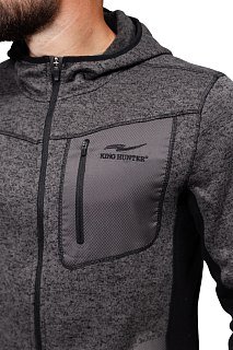 Куртка флисовая King Hunter Arctic hood gray - фото 8