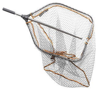 Подсачек Savage Gear pro folding rubber large mesh landing net L 65x50см - фото 3