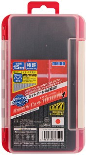 Коробка Meiho Run Gun Case W-1 175x105x38мм красная - фото 1