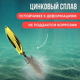 Блесна Riverzone Predator 5гр 45мм gold - фото 3