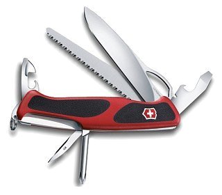Нож Victorinox RangerGrip 78 130мм 12 функций красно-черный - фото 2