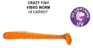 Приманка Crazy Fish Vibro worm 3-50-18-6