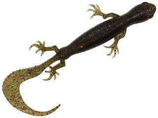 Приманка Savage Gear 3D Lizard 10см 5,5гр Sinking Green Pumpkin Purple уп.6шт - фото 1