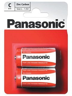Батарейка Panasonic Zinc Carbon R14 C 1.5B уп.2шт