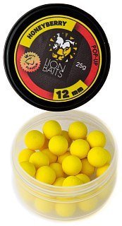 Бойлы Lion Baits pop-up HoneyBerry банка 12мм 25гр