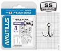 Крючок тройной Nautilus 1X Round Premium Series 6063SS № 4 (5шт)