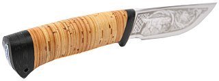 Нож Росоружие Сталкер-2 сталь 95х18 береста рисунок - фото 2