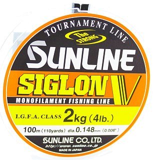 Леска Sunline Siglon V clear 100м 0,148мм - фото 1