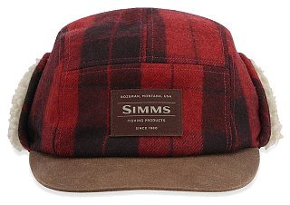 Кепка Simms Coldweather Red Buffalo Plaid 