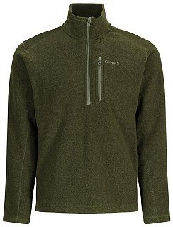 Пуловер Simms Rivershed Half Zip Fleece Riffle Heather 