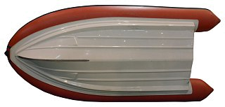 Лодка РИБ 390 Fortis marine красно-синий в комплекте - фото 3
