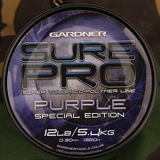 Леска Gardner Sure pro purple 12lb 0,30мм 1320м - фото 2