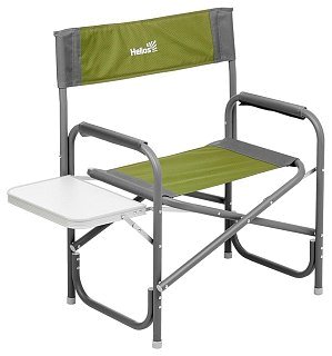 Кресло Helios директорское с откидным столиком Maxi серый/зеленый