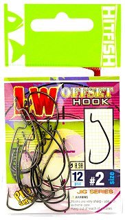 Крючок Hitfish LW offset hook №2 12шт