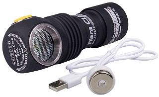 Фонарь Armytek Tiara C1 XP-L USB серебро - фото 3