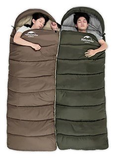 Спальник Naturehike U Series envelope army green U250S левый - фото 5