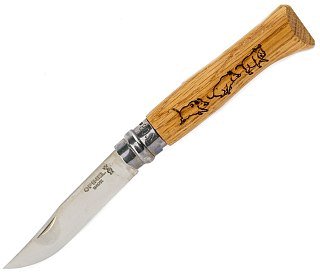 Нож Opinel 8VRI Animalia кабан 8,5см нержавеющая сталь - фото 1
