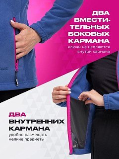Кофта Nisus MIRA флис женская индиго - фото 3