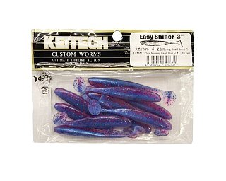 Приманка Keitech виброхвост Easy Shiner 3" EA14 Clear Morninгр Dawn Blue FLK  - фото 2