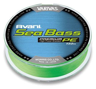 Шнур Varivas Avani sea bass premium PE 150м 1,5мм 8,0кг
