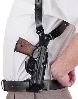 Кобура Хольстер наплечная V SIG Sauer P226 черный - фото 3