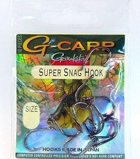 Крючок Gamakatsu G-Carp super snag Hook black №4 уп.10шт - фото 2
