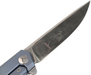 Нож Mr.Blade Lance M390 Лабутены titanium handle - фото 5