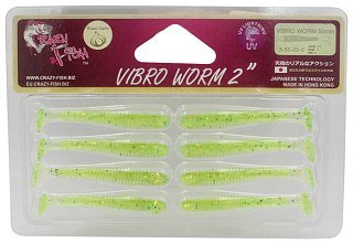 Приманка Crazy Fish Vibro worm 3-50-20-5