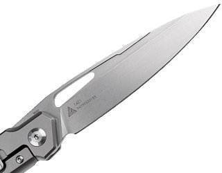 Нож SRM 1421 сталь N690 рукоять TC4 Titanium +G10(Tan) - фото 2
