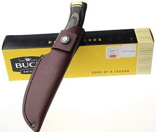 Нож Buck Vanguard фиксированный клинок сталь S30V рукоять дерево - фото 3
