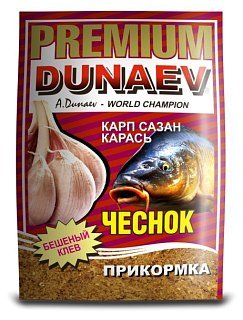 Прикормка Dunaev-Premium 1кг карп-сазан чеснок - фото 1