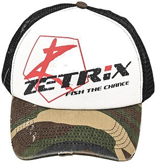 Бейсболка Zetrix Cap черная сетка козырек кмф - фото 2