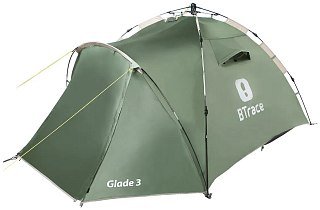 Палатка BTrace Glade 3 быстросборная зеленый - фото 2