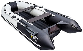Лодка Мастер лодок Ривьера Компакт 3200 НДНД комби черно-серая