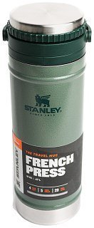 Термокружка Stanley Classic с прессом 0,47л зеленый - фото 1