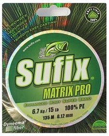 Шнур Sufix Matrix pro green 135м 0,12мм