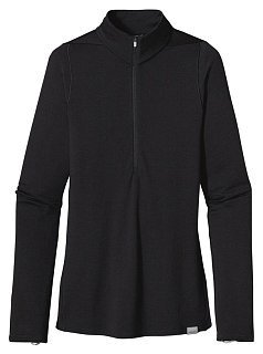 Термобелье Patagonia Merino 3mw zip-neck 155 футболка black