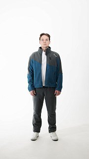 Джемпер Nautilus Keepler флисовый Grey/Blue с принтом - фото 6