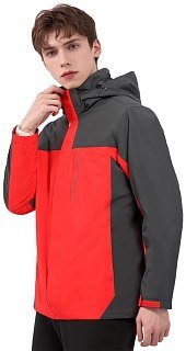 Куртка Humtto 2в1 960 Grey-Red - фото 1