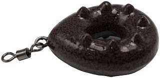 Груз УЛОВКА карповый Капля-рамка с шипами 129гр коричневый и черный ил