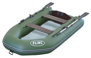 Лодка Flinc FT260LA надувная оливковый - фото 1
