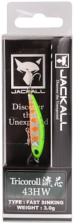 Воблер Jackall Tricoroll Ryushin 43HW lime yamame