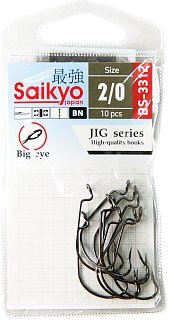 Крючки Saikyo BS-3312 BN offset №2/0 10шт