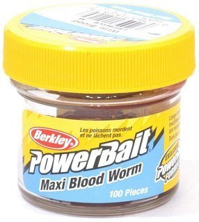 Приманка Berkley Powerbait Maxi power Blood worms red - фото 1