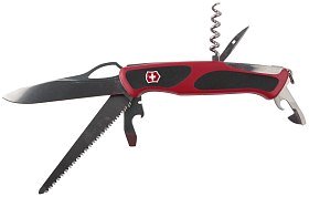 Нож Victorinox RangerGrip 79 130мм 12 функций красно-черный