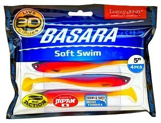 Приманка Lucky John виброхвост 3D series Basara soft swim 12,70/PG06 - фото 3