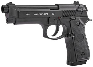 Пистолет Borner 92 Blowback Beretta 4,5мм - фото 1